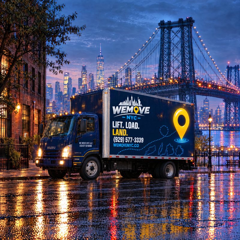 The truck in Williamsburg at blue hour